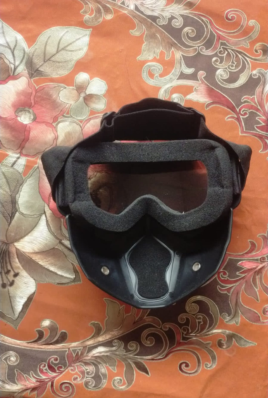 Helmet with Face Mask and Goggles