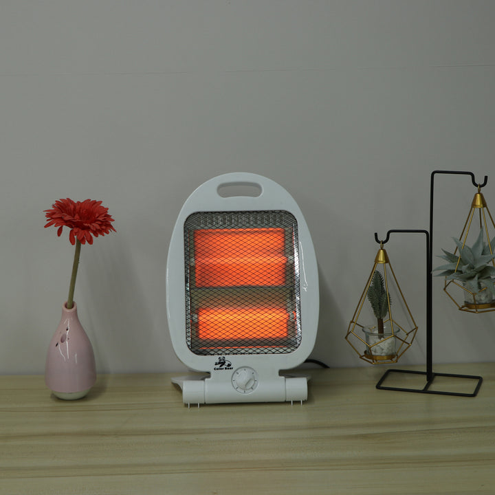Rinnai 800W Super Instant Heating Portable Electric Quartz Heater Featuring Auto Tip-Over Protection