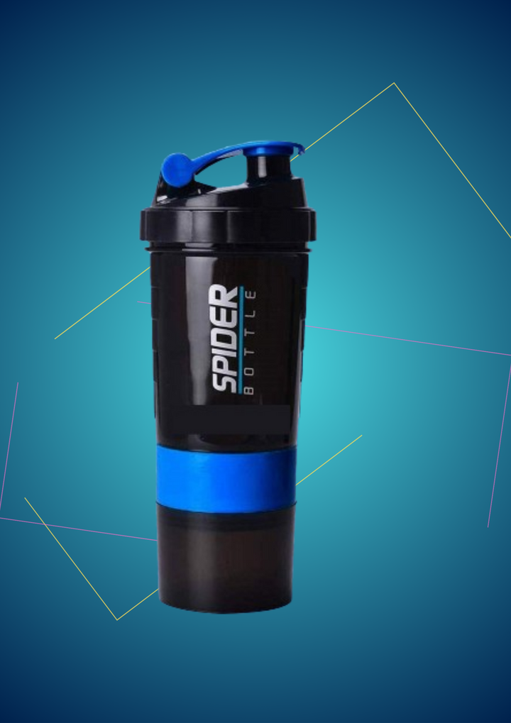 Multi-Functional Spider Protein Shaker Bottle for Sports, Gym, and Water Needs