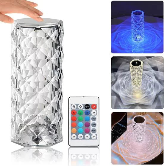 Crystal Touch Table Lamp for Home Decor and Bedside Lighting
