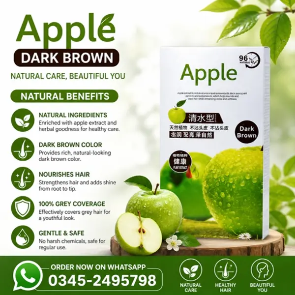 Apple Hair Color Dark Brown in Pakistan