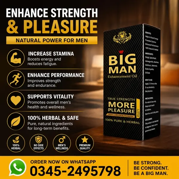 Big Man Penis Enlargement Oil in Pakistan