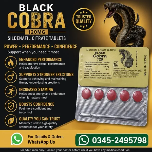 Black Cobra 125mg Tablets in Pakistan