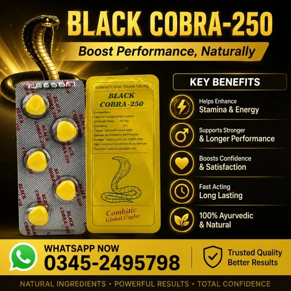 Black Cobra 250mg Tablets in Pakistan
