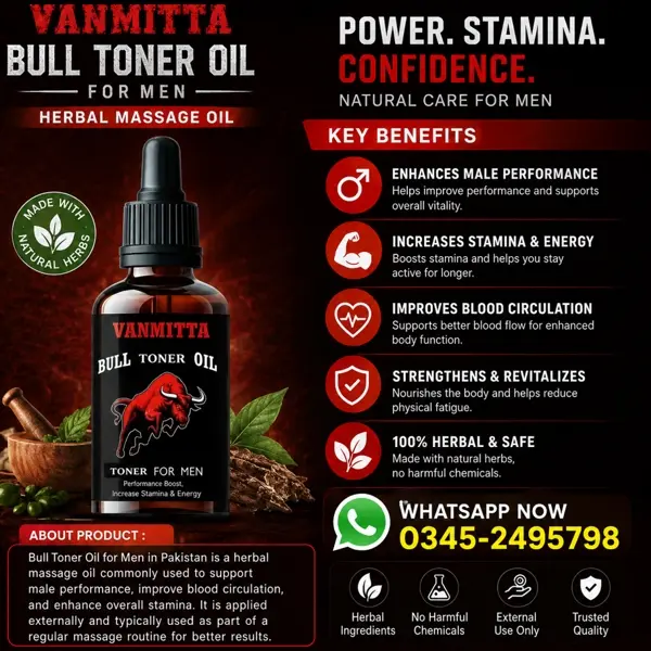 Bull Toner Oil for Men in Pakistan