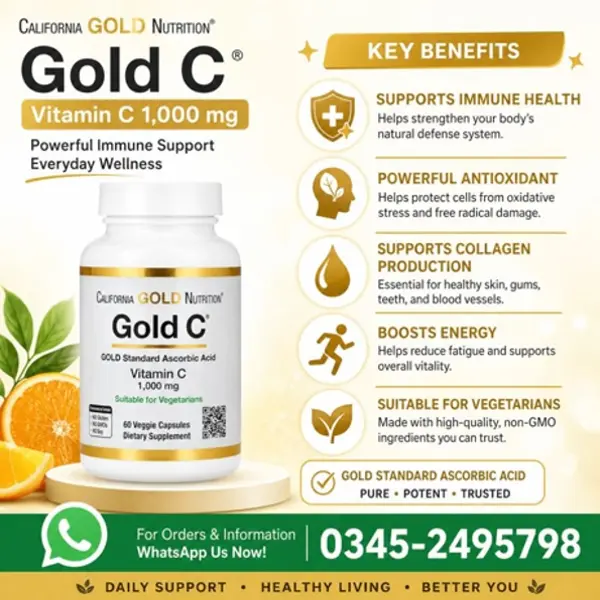 California Gold Nutrition Vitamin C Capsules in Pakistan