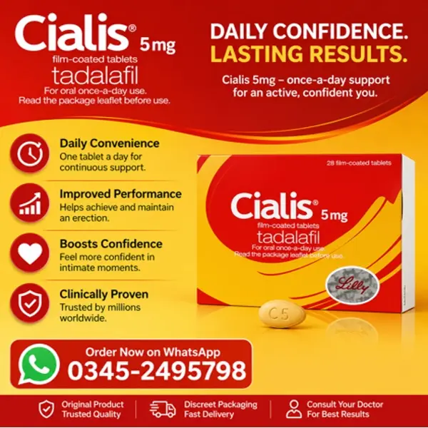 Cialis 5mg Tablets (Tadalafil) in Pakistan