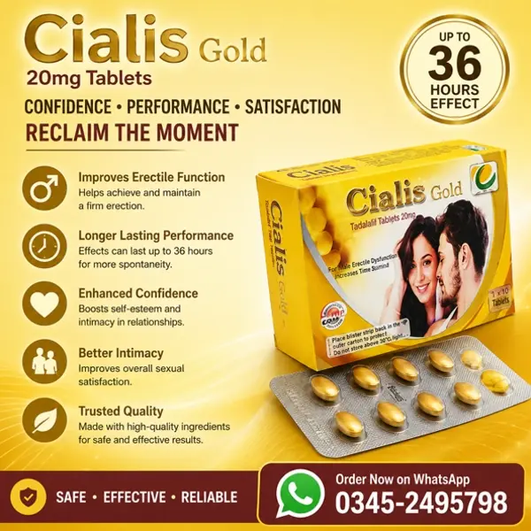 Cialis Gold Tablets Same Day in Pakistan