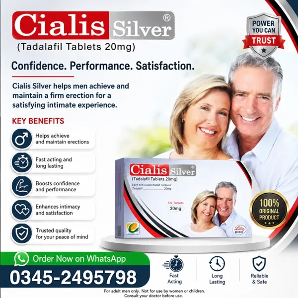 Cialis Silver Tablet 20Mg in Pakistan