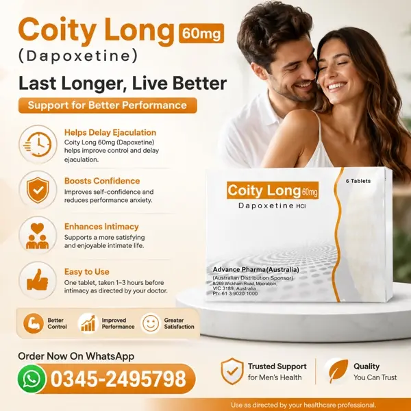 Coity Long 60mg Tablets in Pakistan