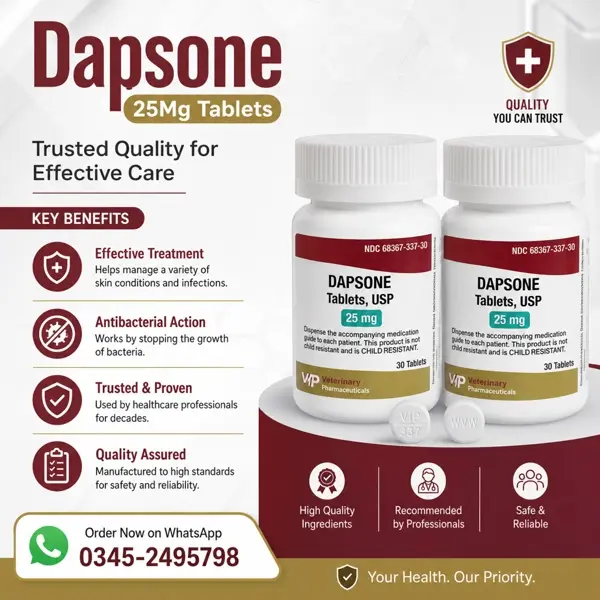 Dapsone 25mg Tablets in Pakistan