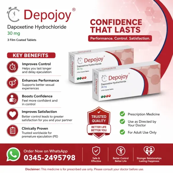 Depojoy Dapoxetine Tablets in Pakistan