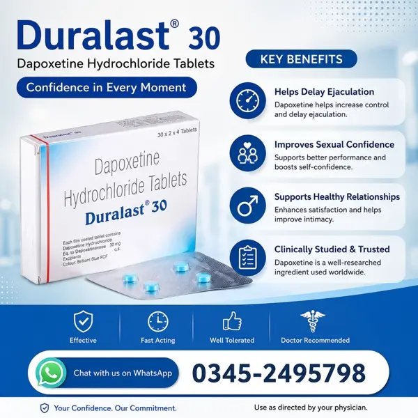 Duralast 30mg Tablets in Pakistan