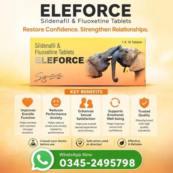 Eleforce Sildenafil & Fluoxetine Tablets in Pakistan