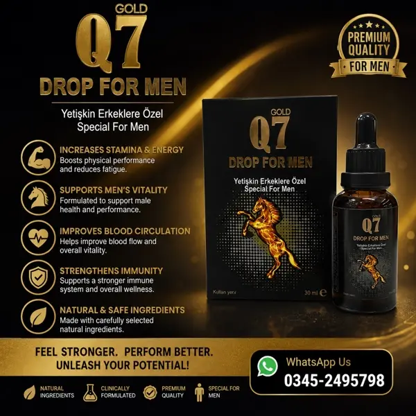 Gold Q7 Drops For Men in Pakistan