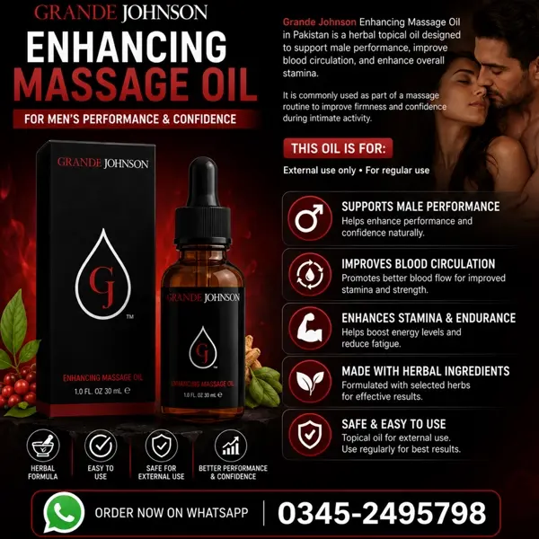 Grande Johnson Enhancing Massage Oil in Pakistan