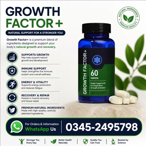 Growth Factor Plus Capsule in Pakistan