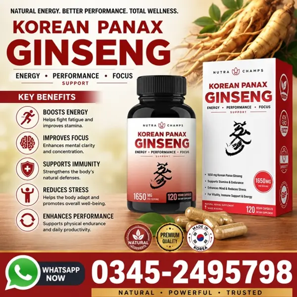 Korean Red Ginseng Capsules in Pakistan