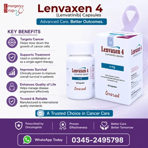 Lenvaxen 4 Capsules in Pakistan