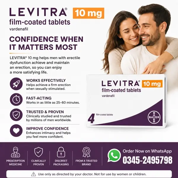 Levitra 10mg Tablets in Pakistan