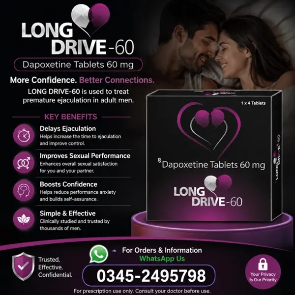 Long Drive Dapoxetine Tablets in Pakistan