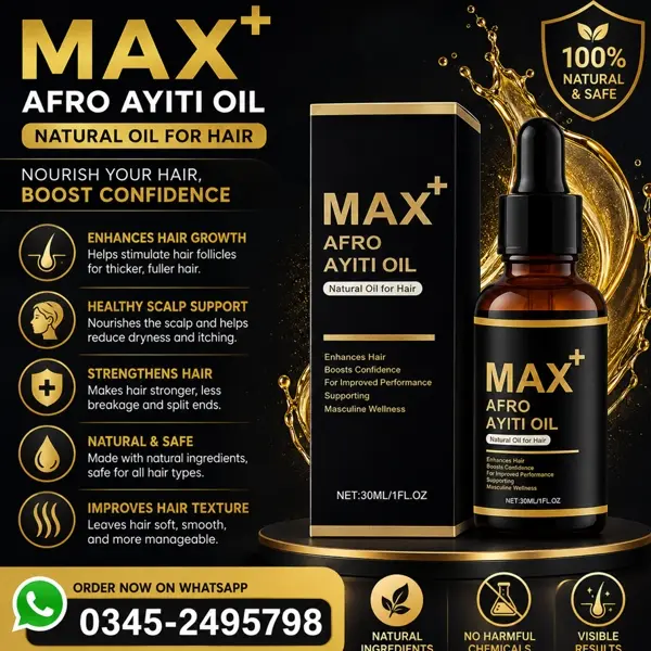 Max+ Afro Ayiti Oil for Men in Pakistan