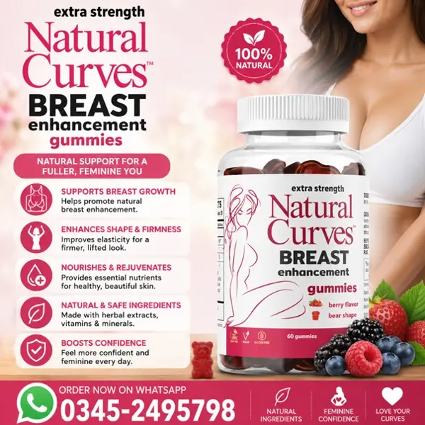 Natural Curves Breast Enhancement Gummies in Pakistan