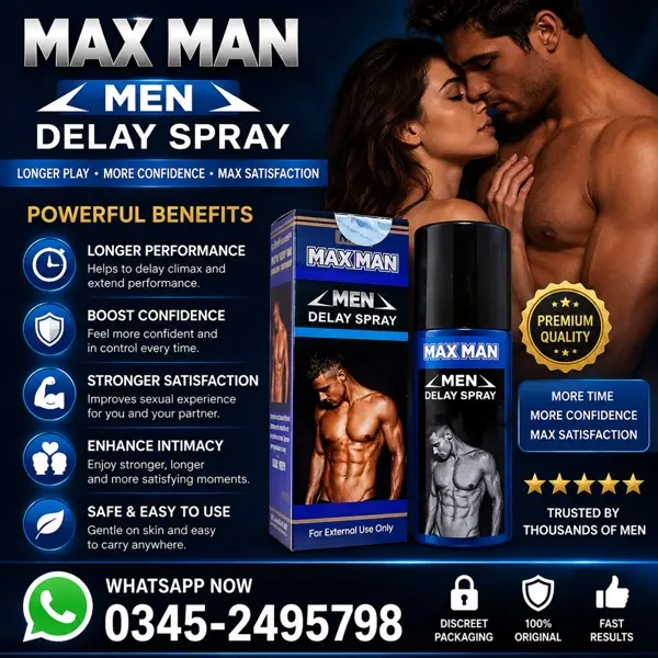 New MaxMan Delay Spray in Pakistan