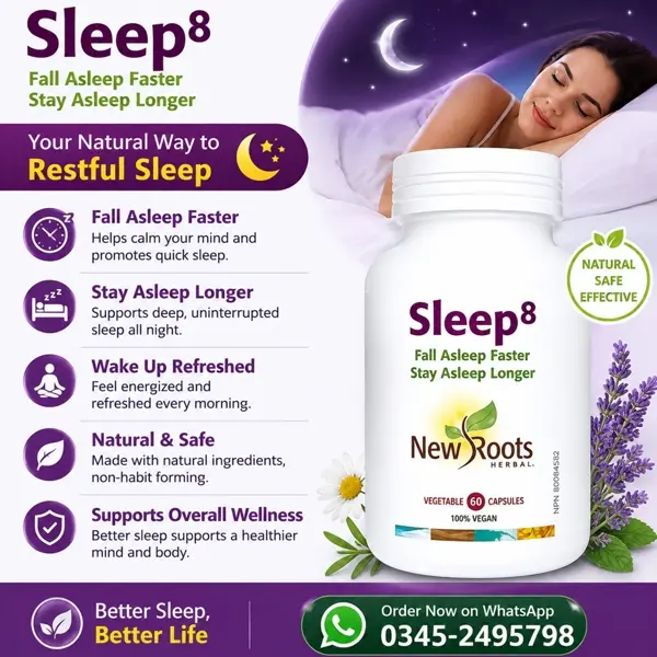 Sleep8 New Roots Herbal Capsules in Pakistan