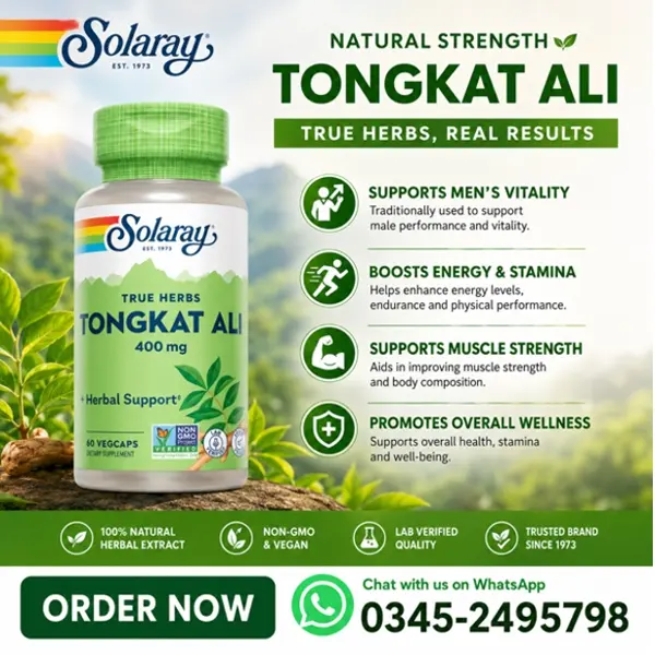 Solaray Tongkat Ali 400mg Capsules in Pakistan
