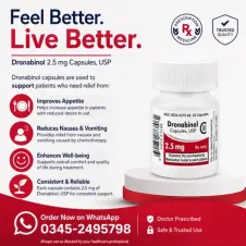 Dronabinol Capsules 2.5mg in Pakistan
