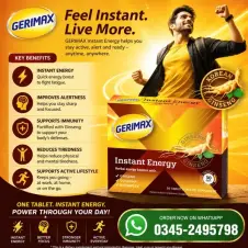 Gerimax Ginseng Tablets Instant Energy in Pakistan