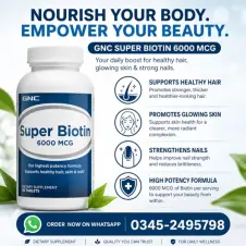 GNC Super Biotin 6000 MCG in Pakistan