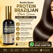 Keratin Queen Protein Brazilian Hair Serum in Pakistan