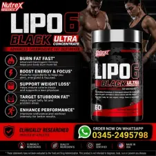 Nutrex Lipo 6 Black Capsules in Pakistan