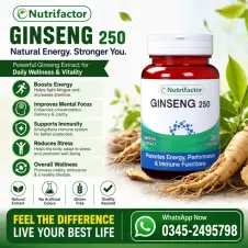 Nutrifactor Ginseng 250 Capsules in Pakistan
