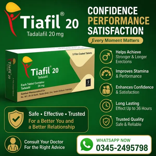 Tiafil 20mg Tablets in Pakistan