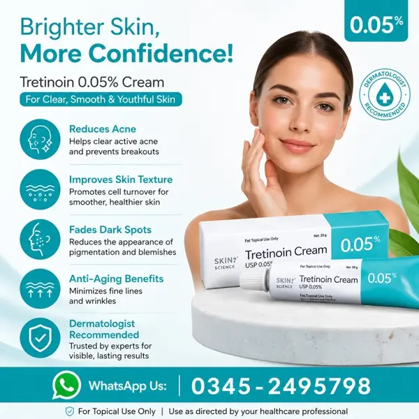 Tretinoin Cream 0.05% in Pakistan