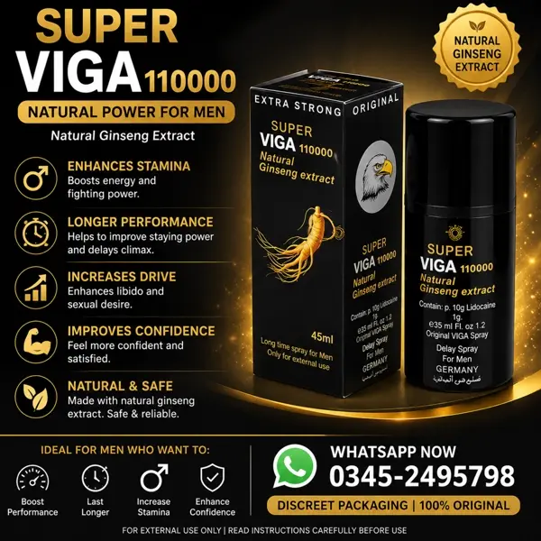 Viga 990000 Delay Spray in Pakistan