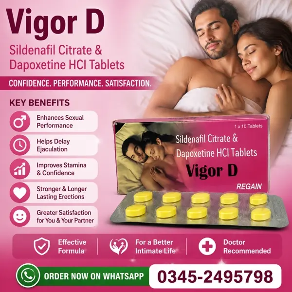 Vigor D Sildenafil & Dapoxetine Tablets in Pakistan