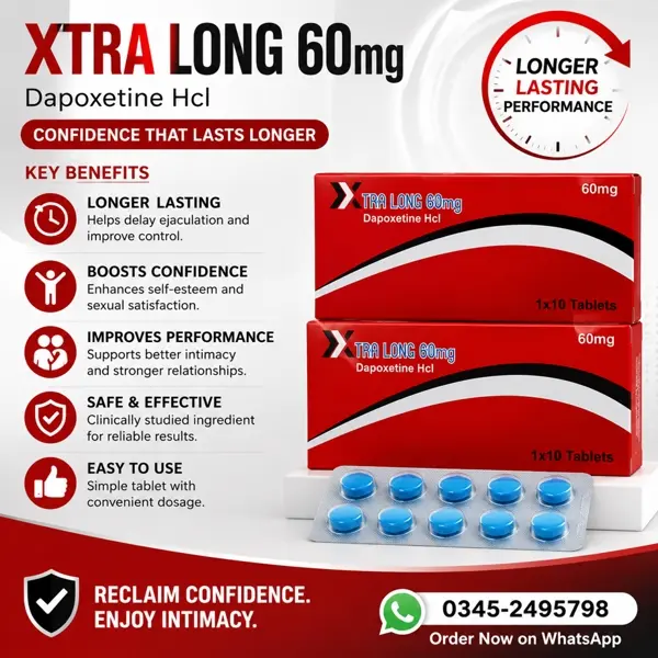 XTra Long 60 MG Tablets in Pakistan